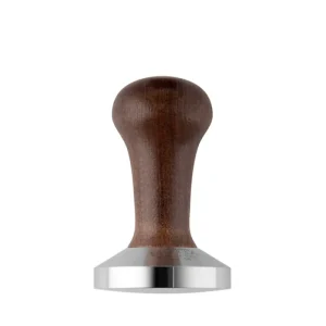 Motta Tamper 58mm - Base Convexa y Mango de Madera Marrón