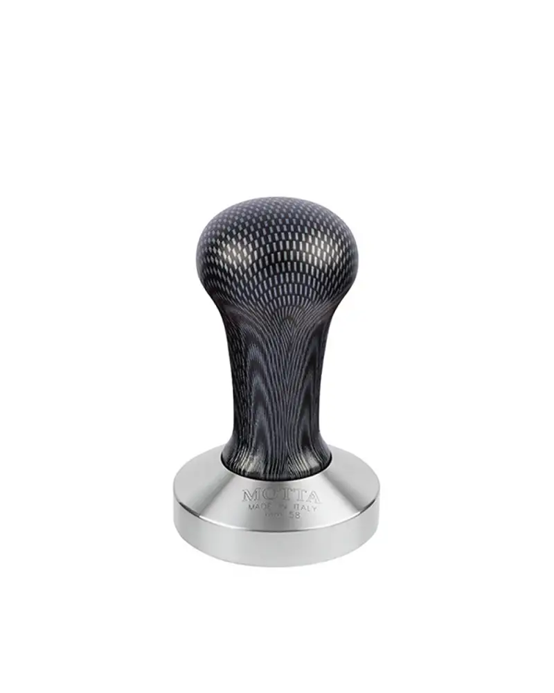 Motta Tamper 58mm - Base Plana Carbón