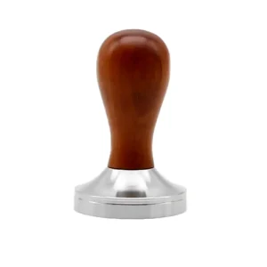 Tamper Studio Barista 58mm - Base Plana y Mango de Madera