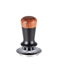 Studio Barista Pro Tamper 58mm – Negro y Madera Natural